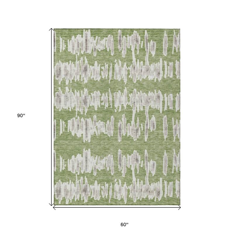 HomeRoots Striped Transitional Rectangle Outdoor Rug