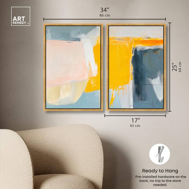 Skyward Radiance II Canvas Set of 2 by Art Remedy