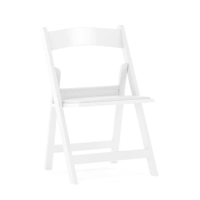 Kids Resin Folding Chair with Vinyl Padded Seat - 12.25"D x 13.25"W x 21"H