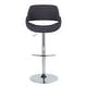 preview thumbnail 25 of 144, Silver Orchid Svellingen Adjustable Bar Stool with Rounded T Footrest - Set of 2