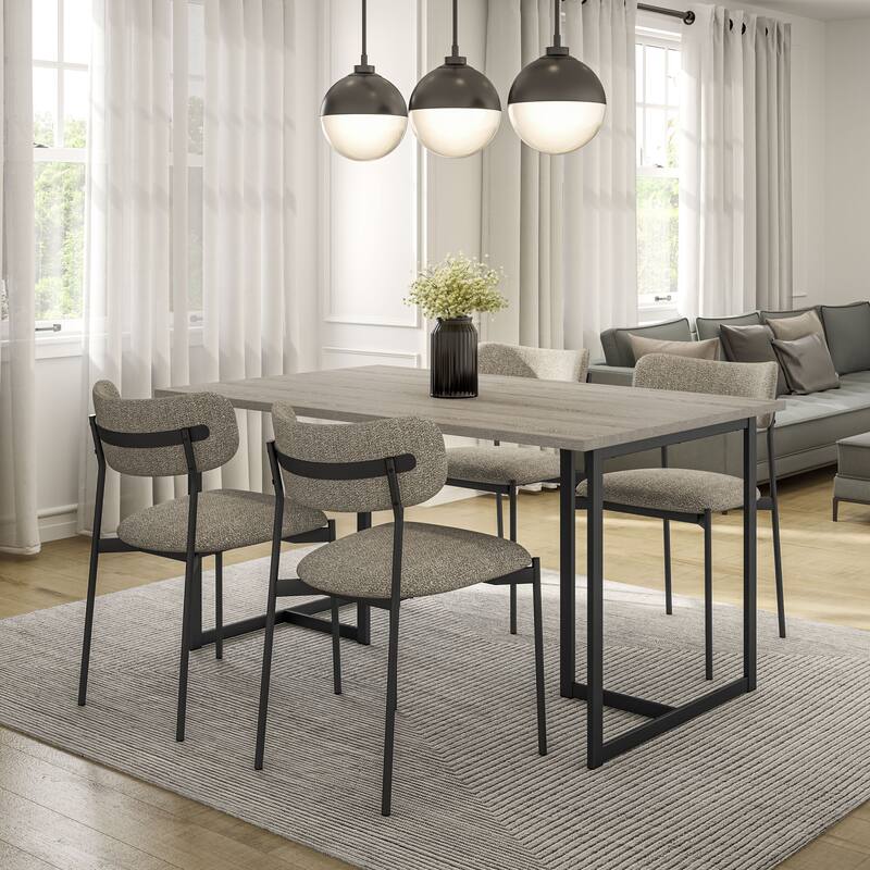 Amisco Yasmina Upholstered Dining Chair with Metal Leg