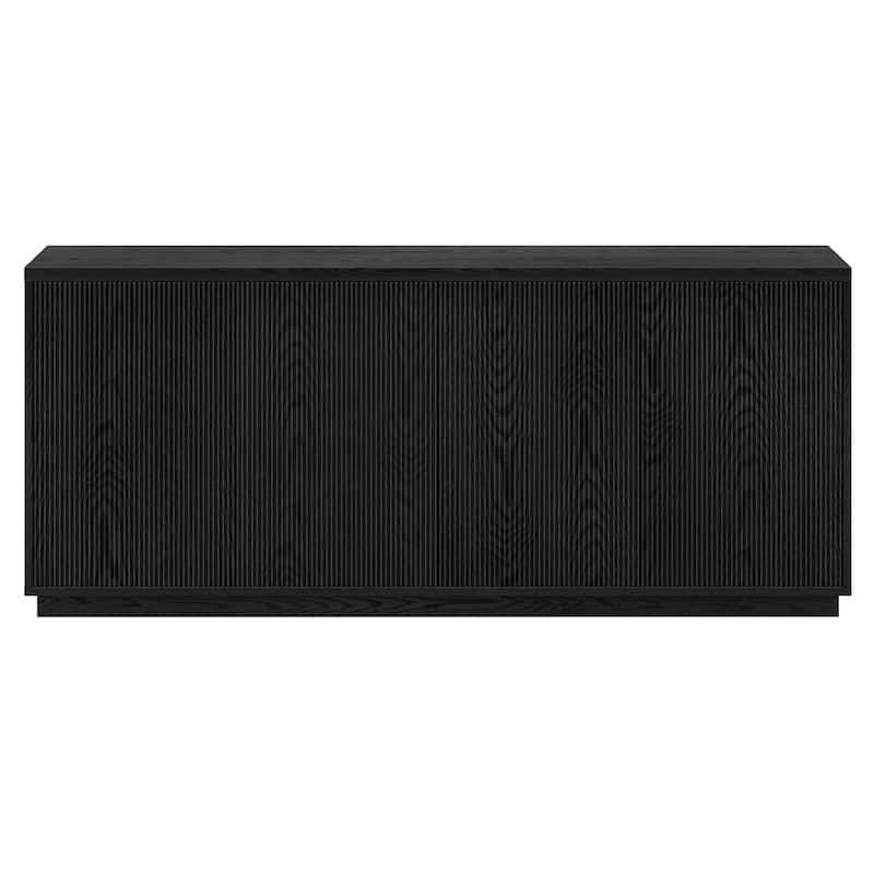 Alston 68" Wide Rectangular Fluted Buffet Table - 68" Wide