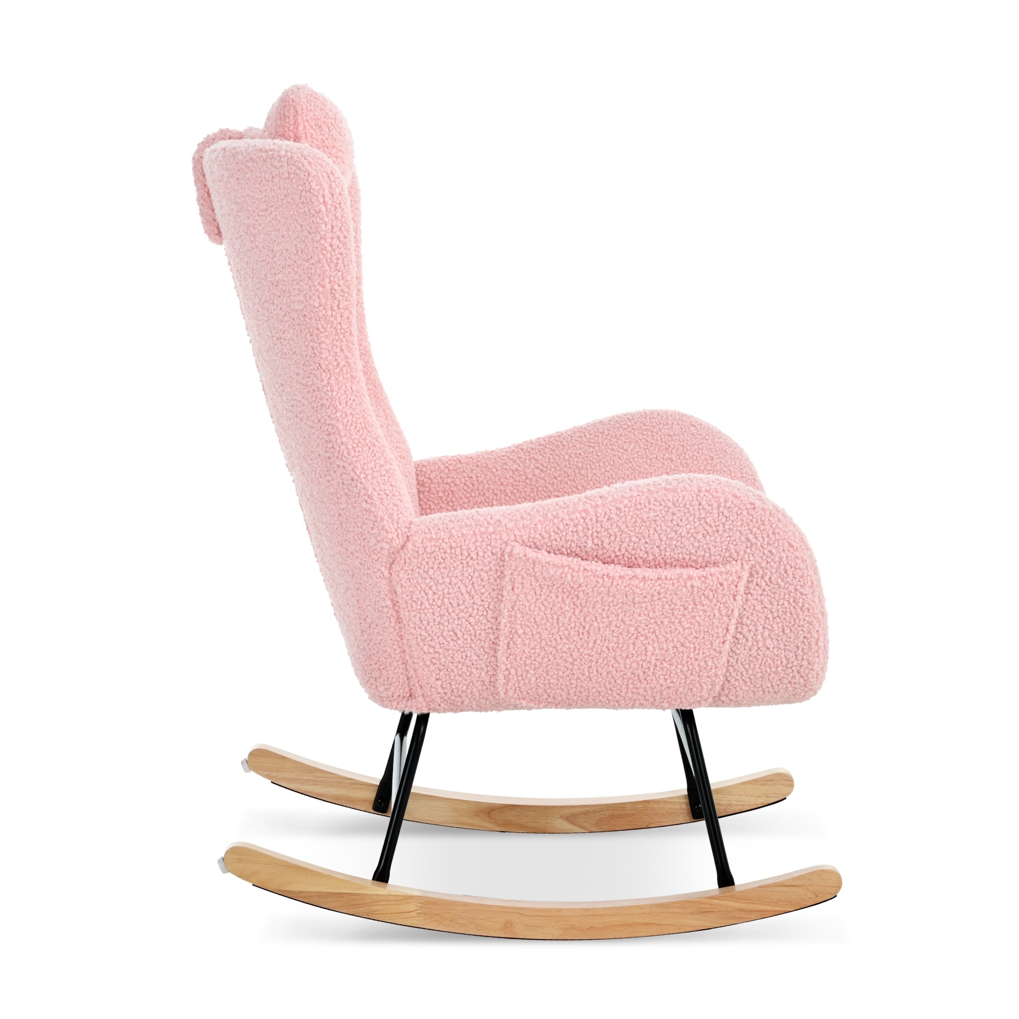 Kids pink on sale rocking chair