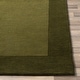 preview thumbnail 21 of 21, Hand Loomed Odessa Solid Bordered Tone-On-Tone Wool Area Rug