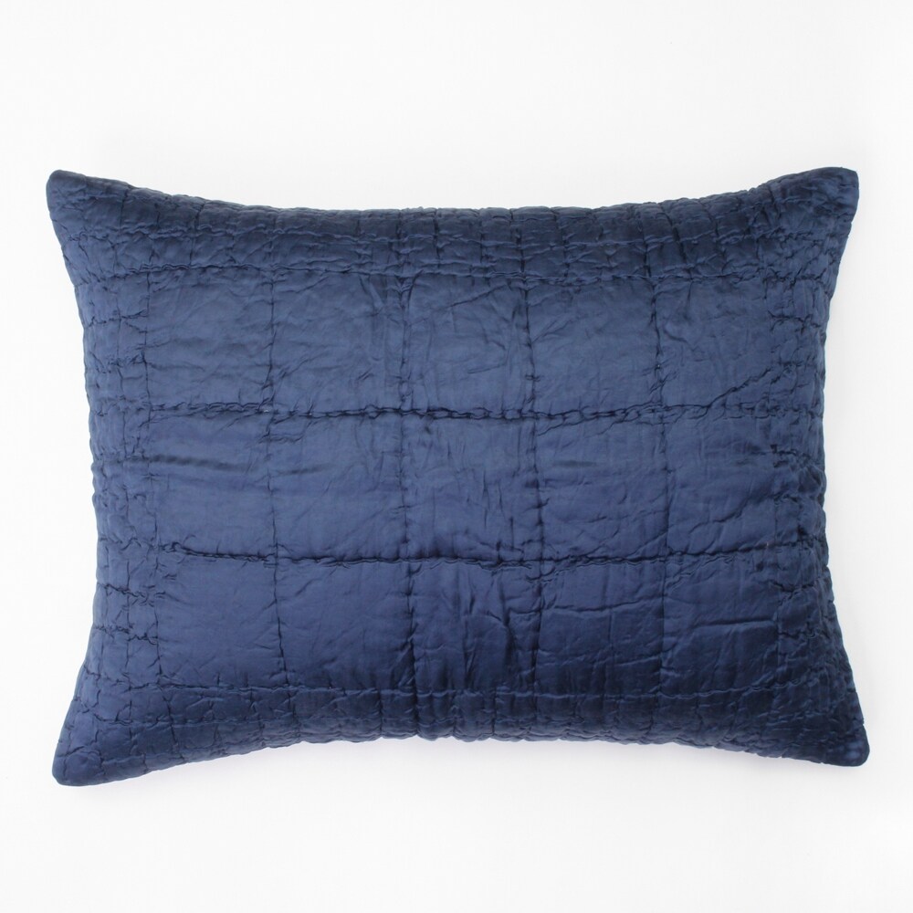 Cass Indigo Cotton Standard Pillow Sham