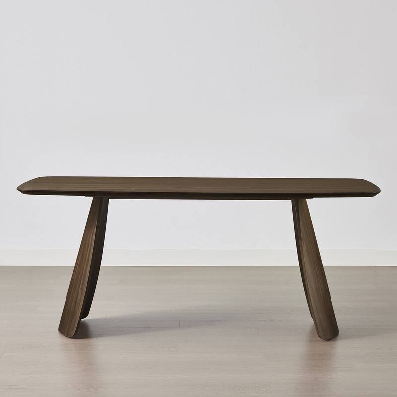 Spruce & Spring 5-Piece Modern Dining Table Set with Upholstered Chairs and Butterfly-Leg Base Table