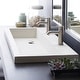 preview thumbnail 4 of 33, Trough 48-inch NativeStone Drop-in Double Bathroom Sink - 48" x 19" x 5"