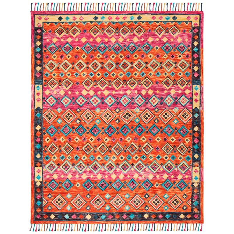 SAFAVIEH Handmade Aspen Dona Boho Tribal Wool Rug