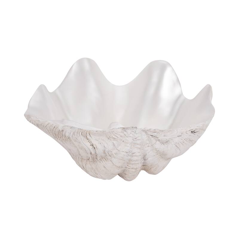 Sagebrook Home Artisanal Ceramic Decorative Bowl-Exquisite Home Accent Piece, Perfect for Stylish Shelves - 13" x 11" x 6"