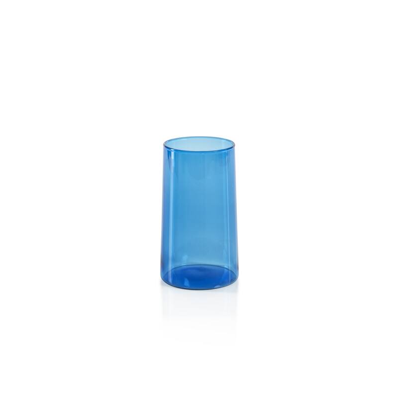 Lorient Highball Glasses, Set of 6 - 3.25" x 5.75" - Blue