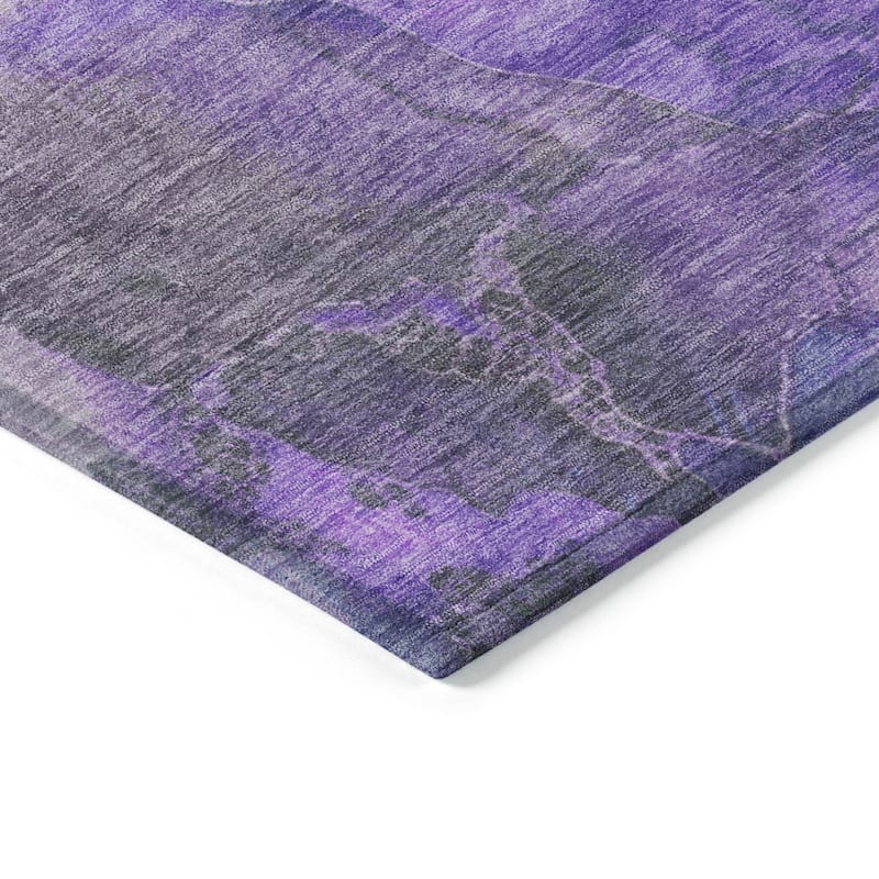 HomeRoots Floral Transitional Rectangle Outdoor Rug