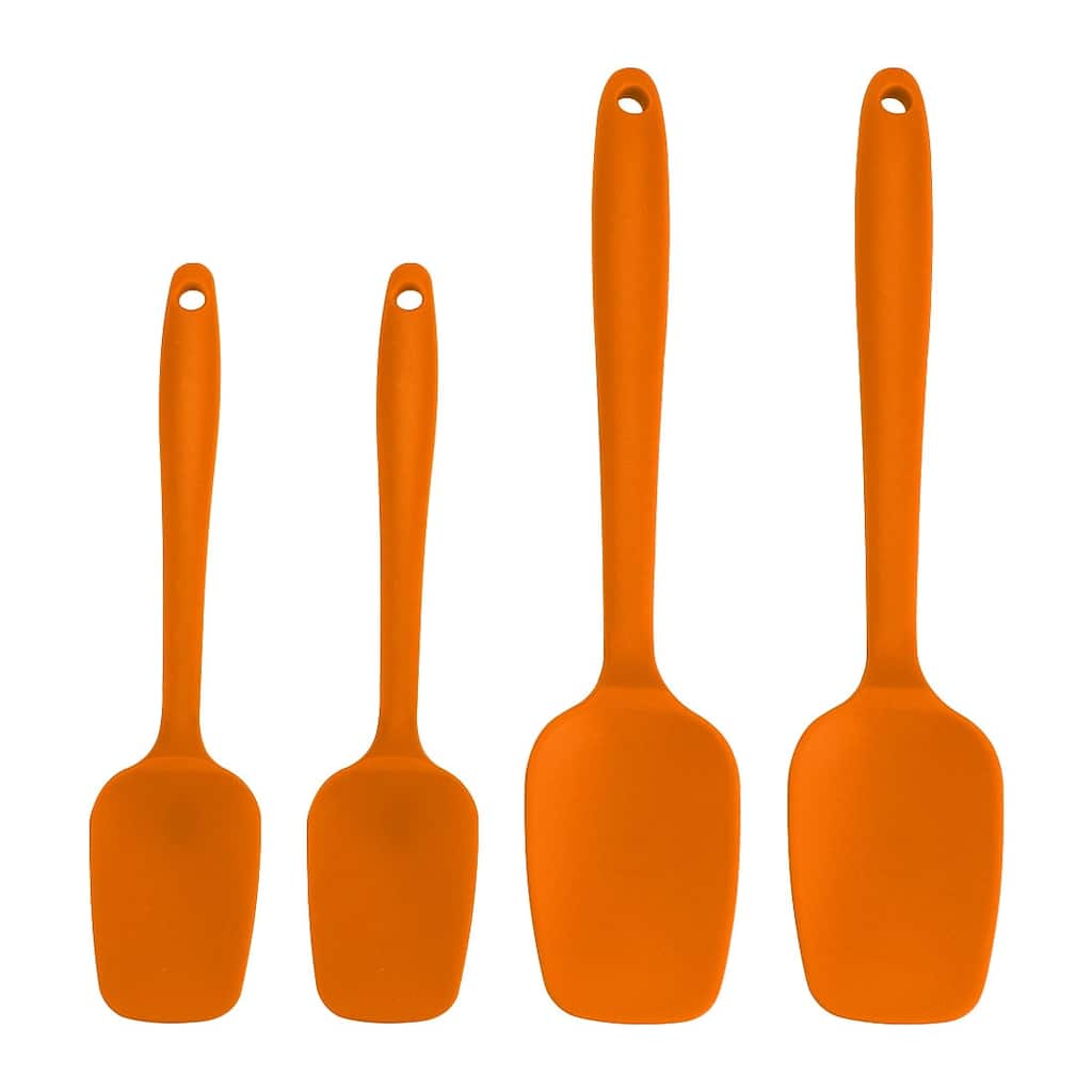 4 Pcs Silicone Heat Resistant Non-scratch Turners Non Sticky Spatula