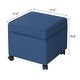preview thumbnail 23 of 149, Adeco Square Storage Ottoman 17 inch Footstool