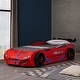 preview thumbnail 3 of 11, Furniture of America Laszlo Modern Race Car-Shaped Twin Bed with Trundle