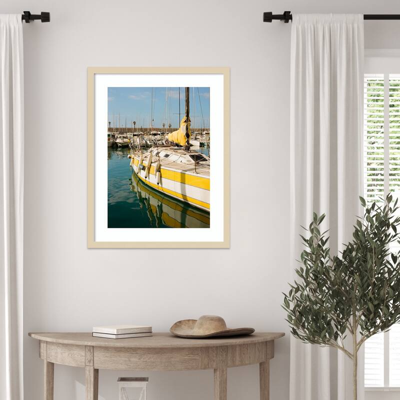 Menton France No. 13 on Film by Bethany Young Wood Framed Wall Art Print