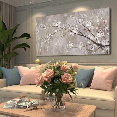 White Wall Decor Flower Wall Art