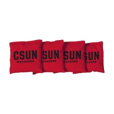 Cal State Northridge Matadors Red Cornhole Bags