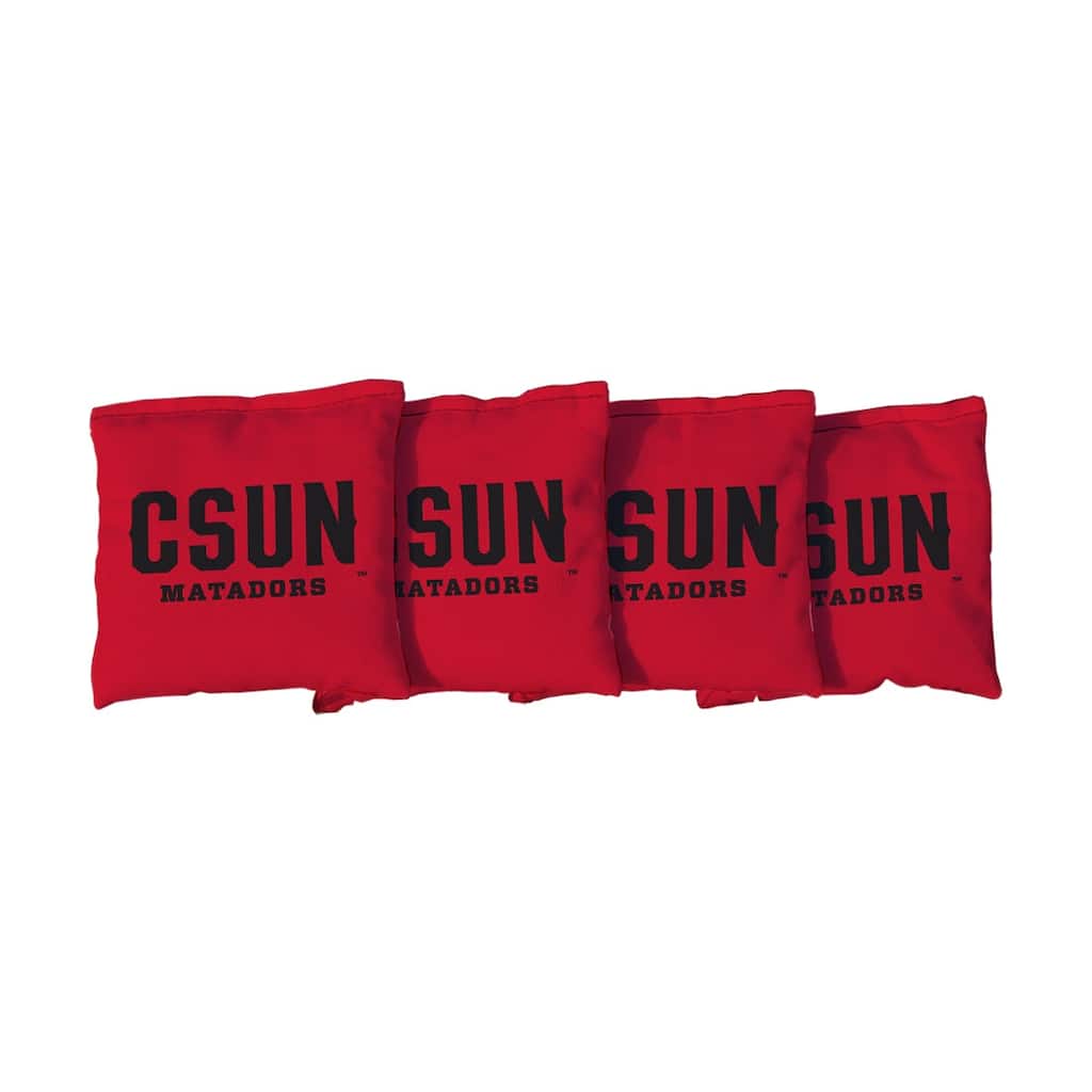 Cal State Northridge Matadors Red Cornhole Bags