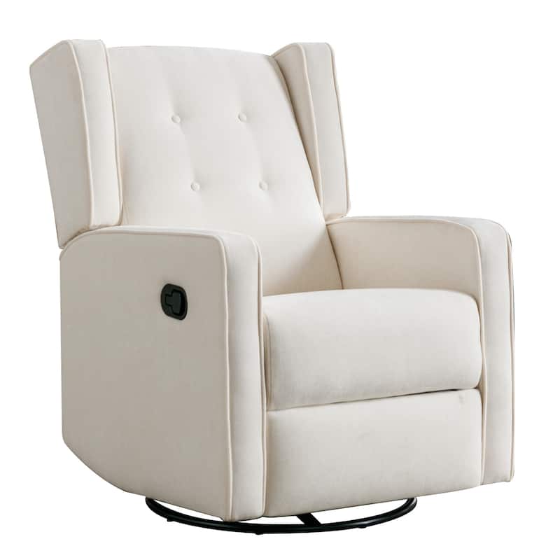 Swivel Rocker Recliner Chair, Nursery Glider Chair, Nursery Rocking Chairs, Manual Reclining Chair