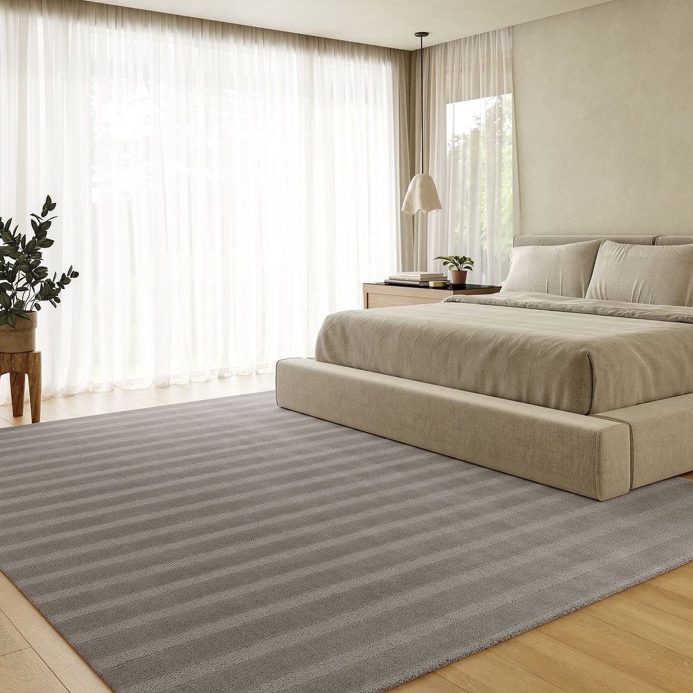 Vestry Striped Wool Area Rug