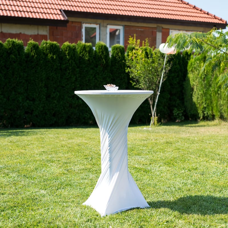 2pcs Cocktail Tablecloth Spandex Stretch Tablecloth Table Cover