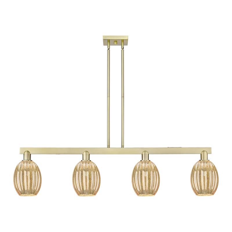 Innovations Lighting Urban Downtown - Preston - 4 Light 48" Bell Shade Stem Hung Island Light