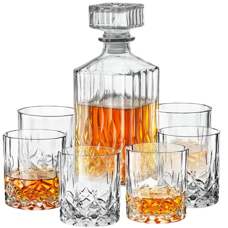 Loretto Whiskey Set - Set of 7 - 11"W x 21"D x 10"H