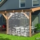 preview thumbnail 2 of 17, Waterproof Curtain Panel Patio PVC Mosquito Net for Patio Gazebos