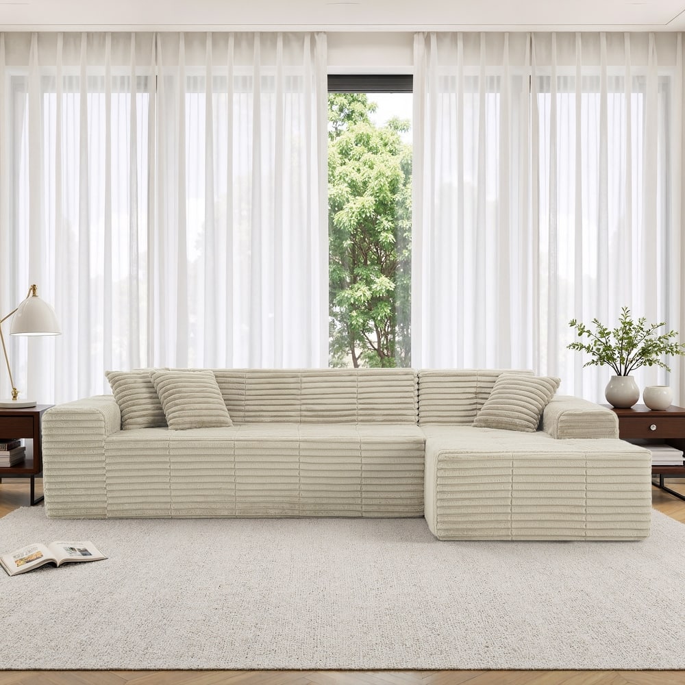 Free Combination Sectional Sofa Couch with L-Shape Chaise for Living Room