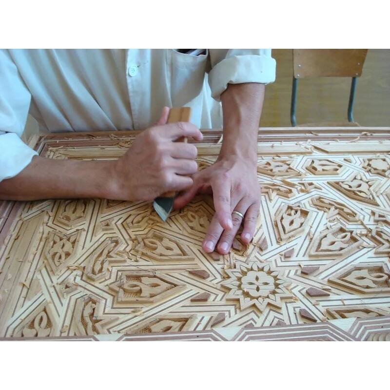 Hand Carved Moroccan Door