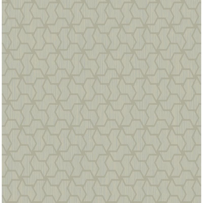 Seabrook Designs Zaira Geometric Lattice Unpasted Wallpaper