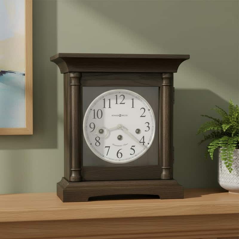 Howard Miller Pike Mantel Clock - 11.38-Inches Wide - Brown