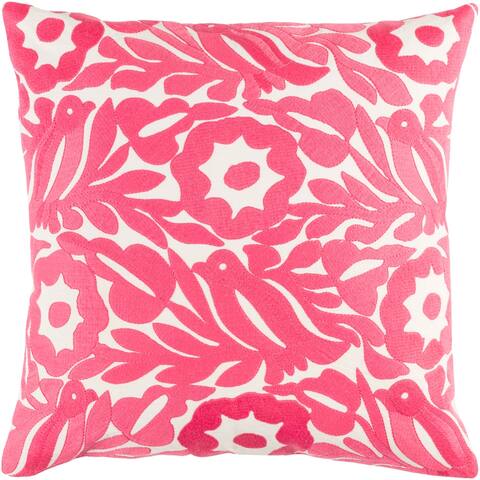 Decorative Lami Pink 22-inch Throw Pillow Cover