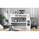 preview thumbnail 3 of 7, Multifunctional Twin Loft Bed with Desk