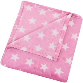 Flannel Fleece Star Soft Cozy Blanket for Couch, Bed, Chair - Overstock - 35085741