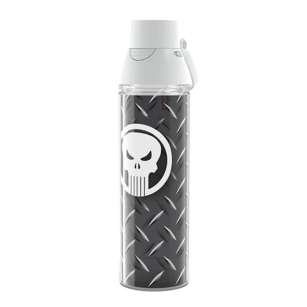 Tervis Marvel Punisher Black Made in USA Double Walled Insulated Travel Tumbler, Classic - 24oz Venture Lite Water Bottle