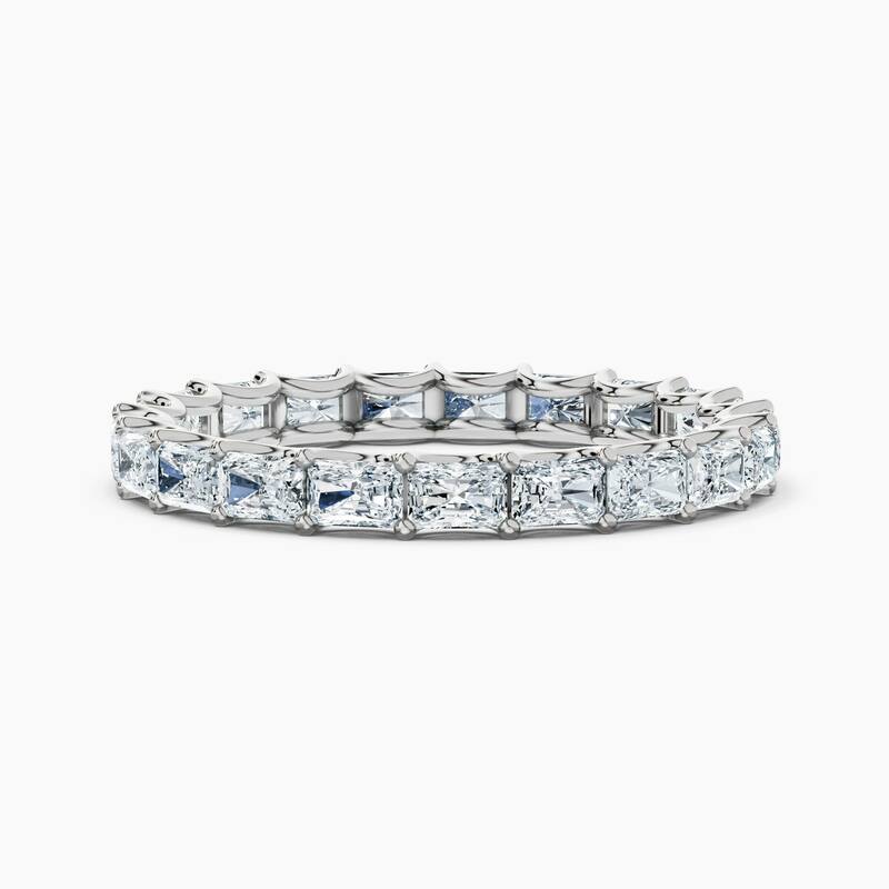 Auriya 14k Gold Radiant East-West Lab Grown Diamond Eternity Band 2.10 - 8.25 ct. tw. (F-G, VS) - 2.10 ct. wt. - 9 - White