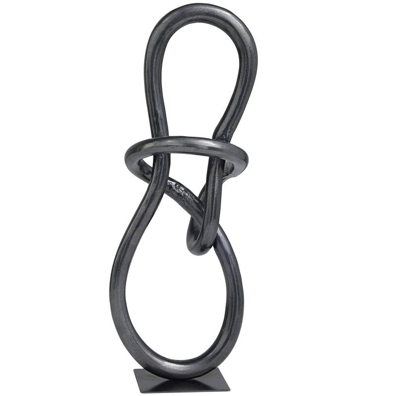 Artistic Aluminum Metal Abstract Sculpture - Gold or Dark Gray