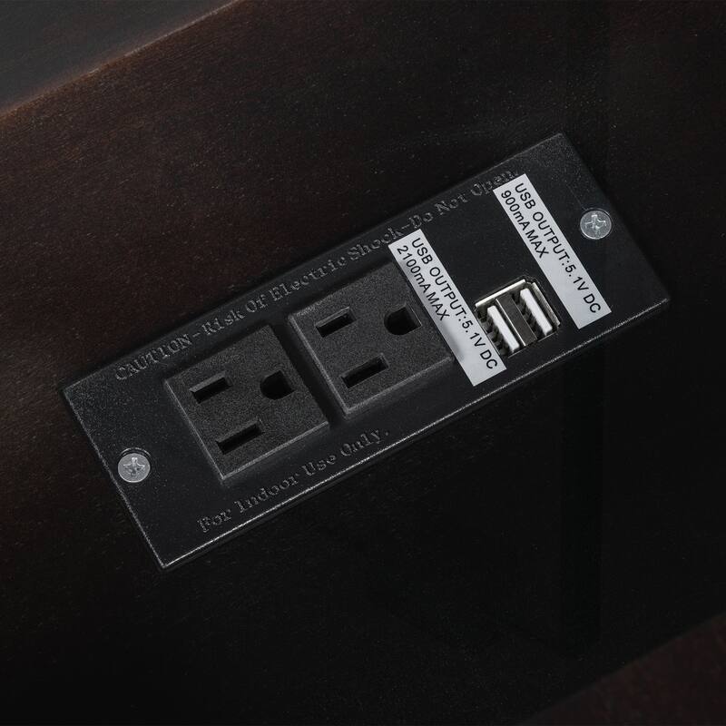 Versatile End Table with USB Ports and Hidden Storage for Space Optimization