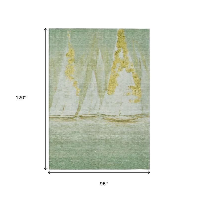 HomeRoots Nautical Transitional Rectangle Outdoor Rug