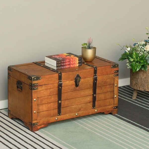 Large wooden discount chest box