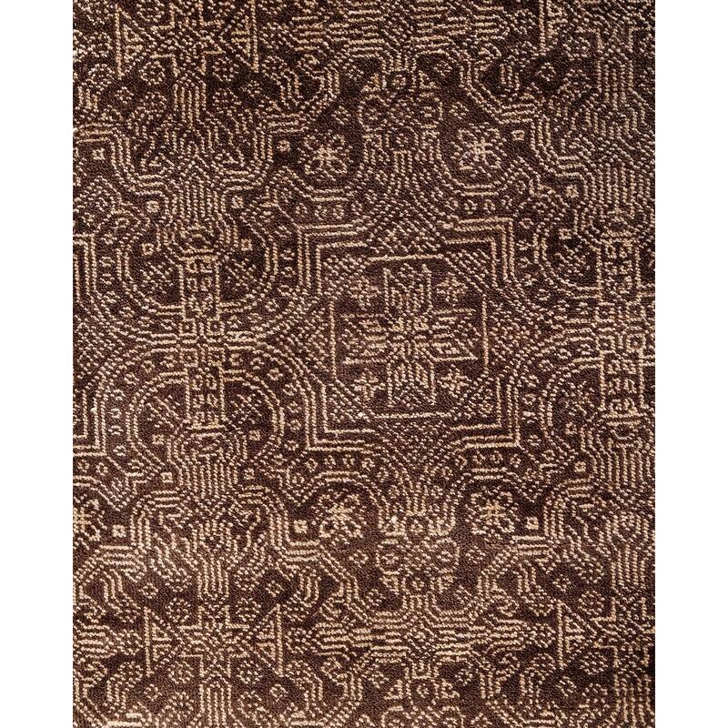 Gabbeh One-of-a-Kind Hand-Knotted Area Rug, Brown - 8' 2" x 10' 4"