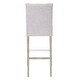 preview thumbnail 31 of 29, Carter 29" Button Tufted Bar Stool (Set of 2) Antique Gray Finish