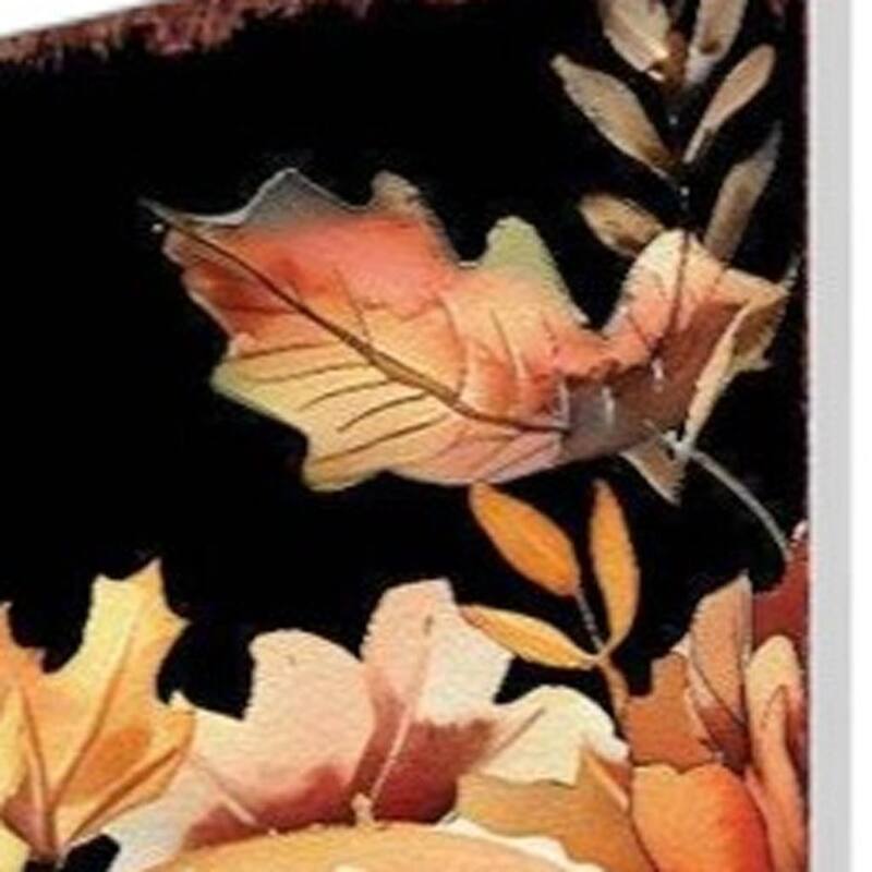 HomeRoots 42" Black Brown Orange And Tan Solid Wood Owl Garden Stake