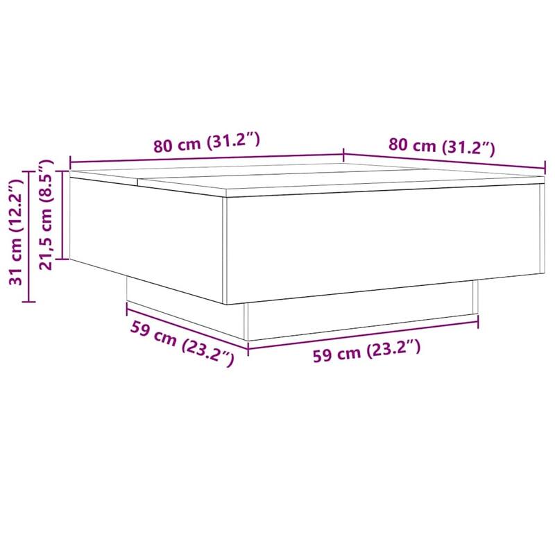 vidaXL Coffee Table Engineered Wood