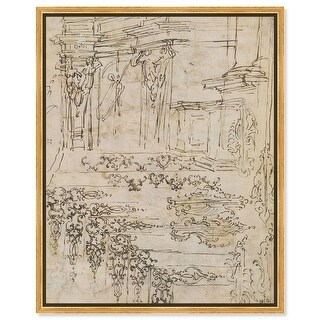 Ornament and Architecture 1710 Canvas Classic Sketches by Art Remedy