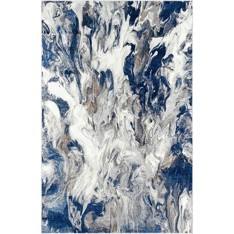 Abani Rugs Regal REG500 Swirl Abstract Low Pile Area Rug