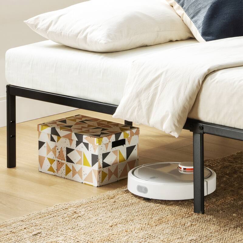 Metal 14-inch Platform Bed Frame By Crown Comfort