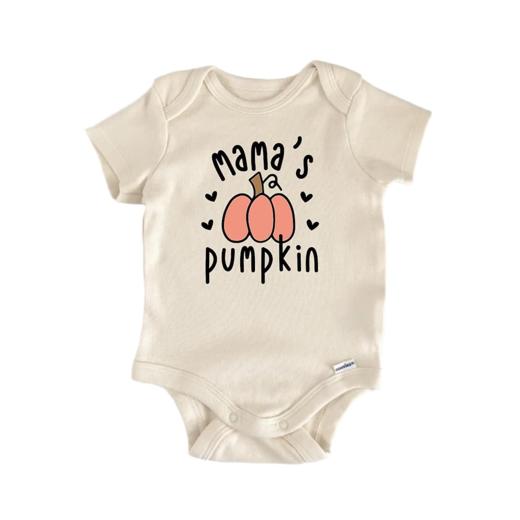 Mamas Pumpkin Fall - Baby Boy Girl Clothes Bodysuit Funny Cute