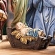 preview thumbnail 22 of 77, Glitzhome 12pcs Resin Christmas Multi/ Blue/ Ivory Nativity Figurines Set